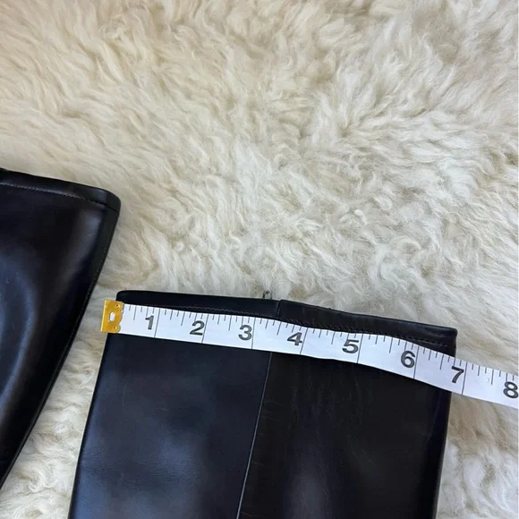 Bally Black Leather Knee-High Boots 6.5 - Picture 10 of 11
